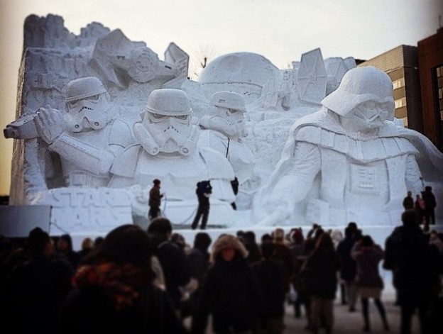 Vojska napravila ledenu Star Wars skulpturu