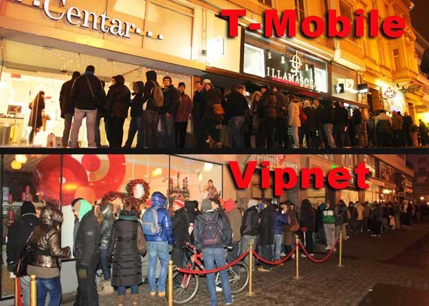 Ponoćna prodaja iPhonea 4S na minus 5 u Zagrebu