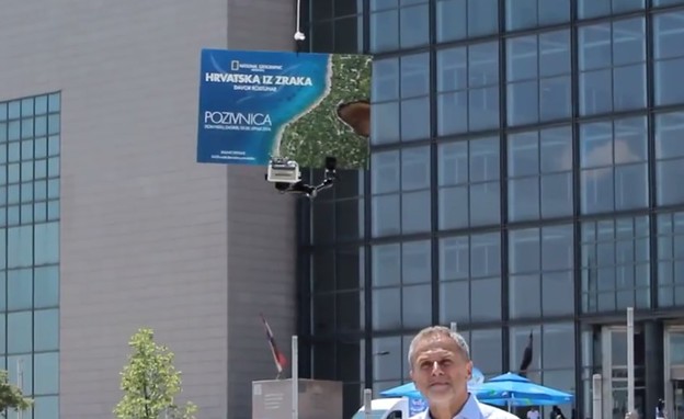 VIDEO: Drone dostavio pozivnicu Bandiću