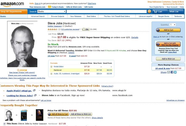 Biografija Stevea Jobsa prvo izašla na Kindleu