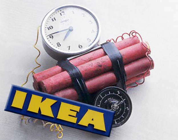 IKEA na meti bombi-budilica