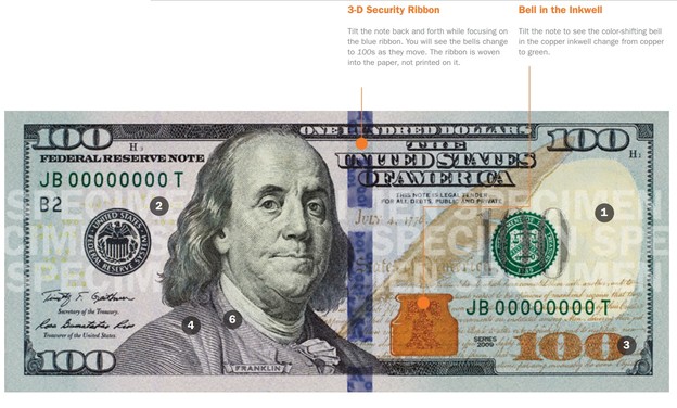 VIDEO: U opticaju nova "hi-tec" novčanica od 100$