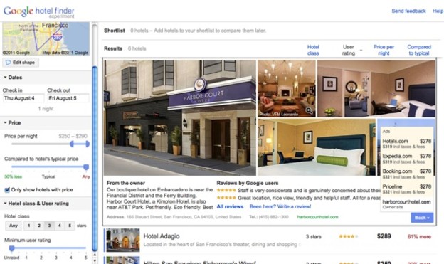 Google lansirao uslugu za traženje hotela