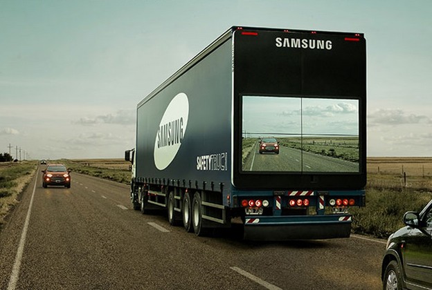VIDEO: Samsungov kamion sa sigurnosnim video zidom