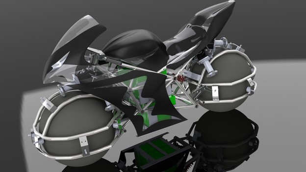 VIDEO: Uskoro prototip motocikla s loptastim kotačima