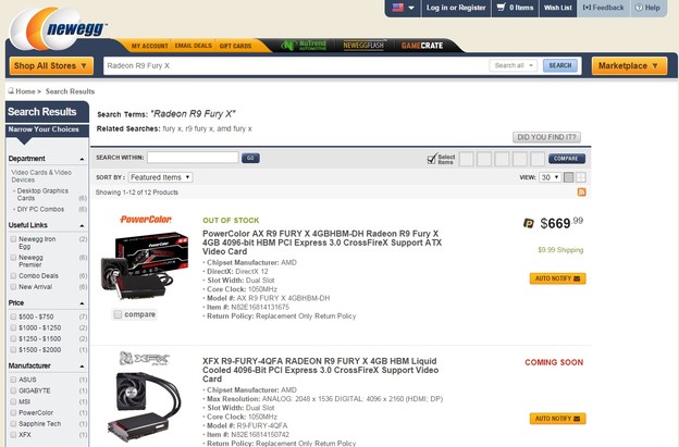 AMD Radeon R9 Fury rasprodan u 24 sata AMD Radeon R9 Fury rasprodan u 24 sata