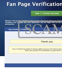 Facebook Fan Page Verification Program je prijevara