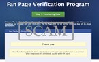 Facebook Fan Page Verification Program je prijevara