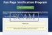 Facebook Fan Page Verification Program je prijevara