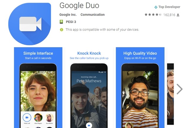 Google Duo umjesto Hangoutsa u Androidu