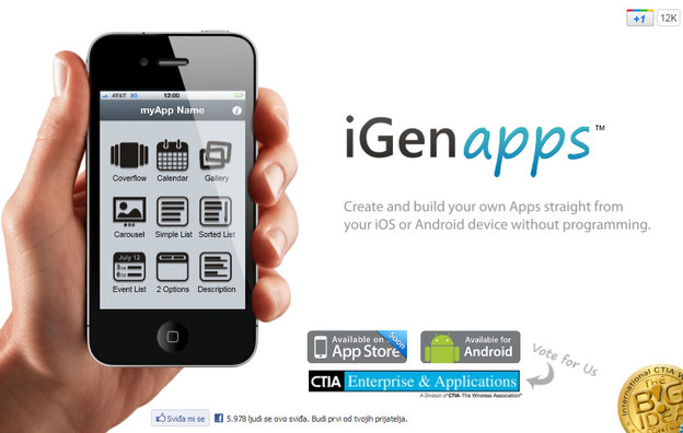 iGenApps, izrada aplikacija bez programiranja