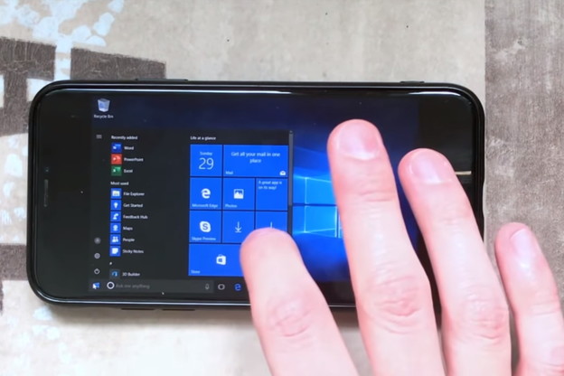 VIDEO: Windows 10 na iPhone X telefonu