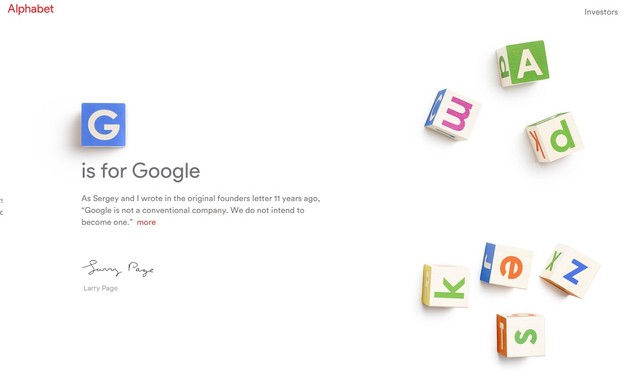 Zašto Google postaje dio tvrtke Alphabet