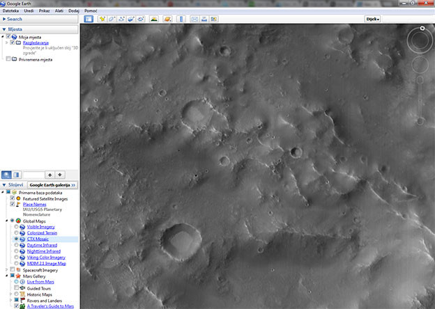 Google nadogradio mape na Marsu