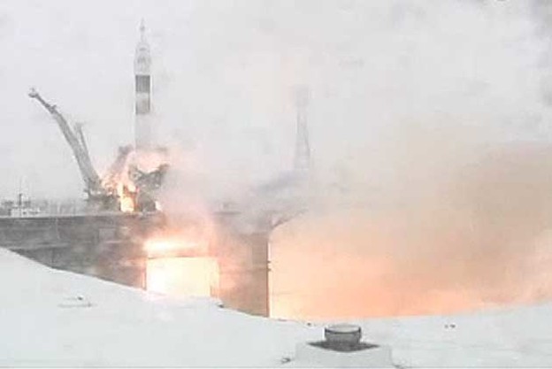 Video: Astronauti preživjeli snježno lansiranje