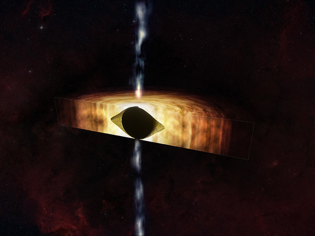 Crna rupa iskrivljuje prostorvrijeme u oblik ragbi lopte