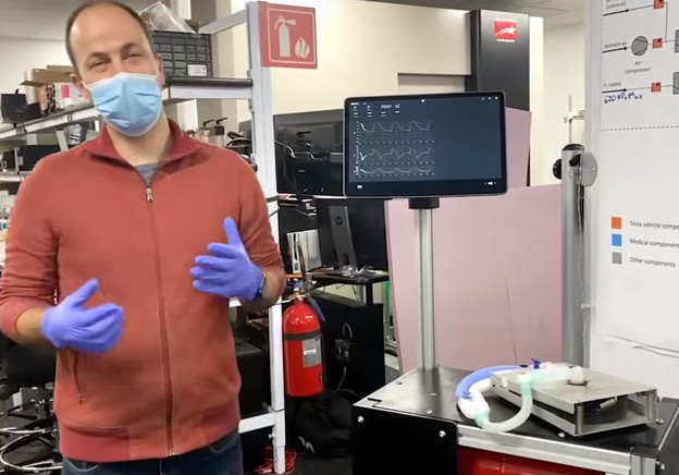 VIDEO: Teslin respirator se temelji na Model 3 autu