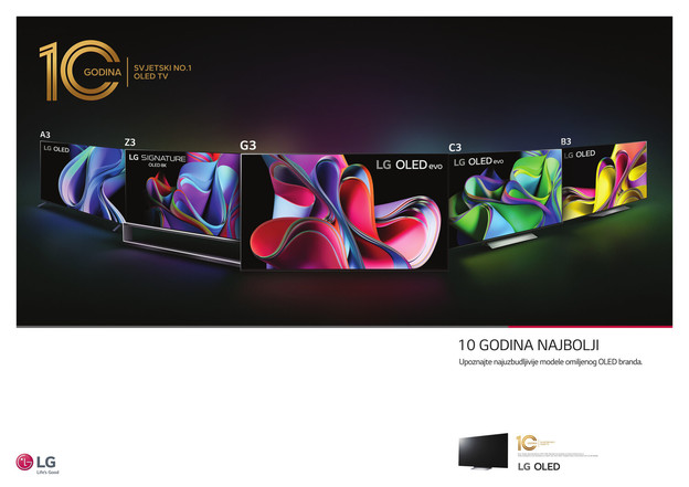 LG OLED televizori na vrhu su 10 godina LG OLED televizori na vrhu su 10 godina