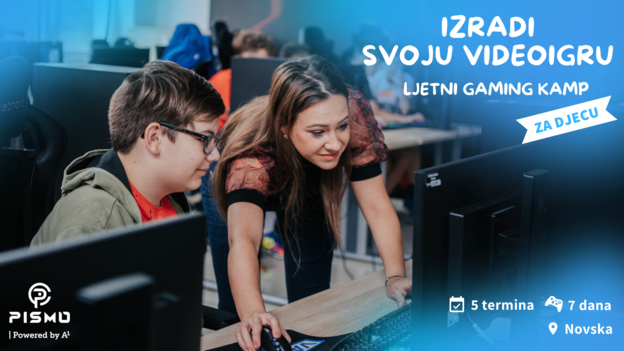 Ljetni gaming kamp za djecu u srpnju i kolovozu Ljetni gaming kamp za djecu u srpnju i kolovozu