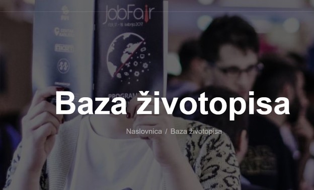 Studenti pošaljite svoj životopis na Job Fair Studenti pošaljite svoj životopis na Job Fair
