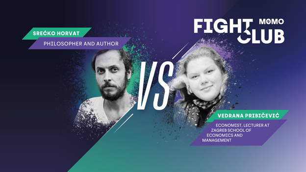 Vedrana Pribičević i Srećko Horvat u epskoj debati Vedrana Pribičević i Srećko Horvat u epskoj debati