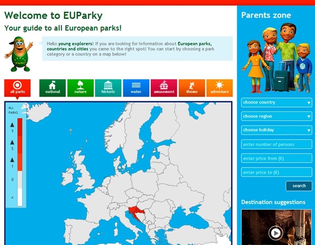EUParky: Interaktivni vodič za europske parkove