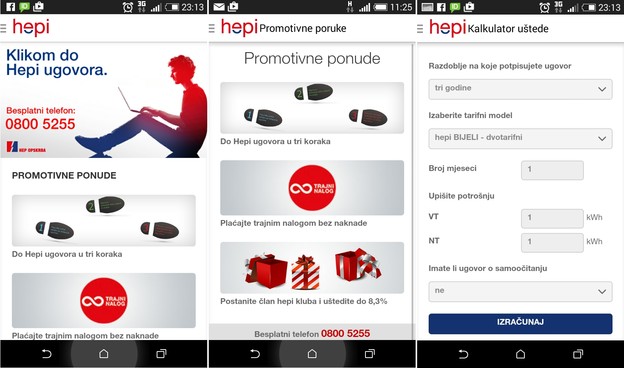 Mobilna aplikacija za kupce električne energije Mobilna aplikacija za kupce električne energije