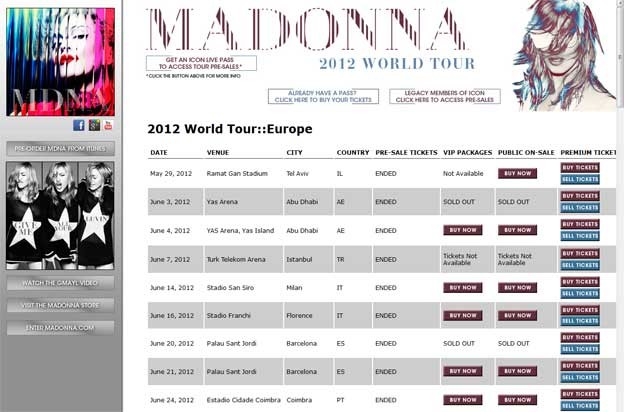 Otkazan koncert Madonne u Zagrebu