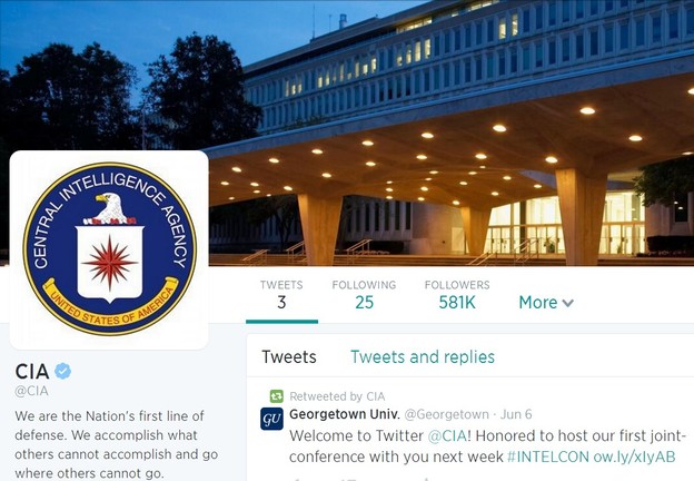 CIA se pridružila Twitteru CIA se pridružila Twitteru