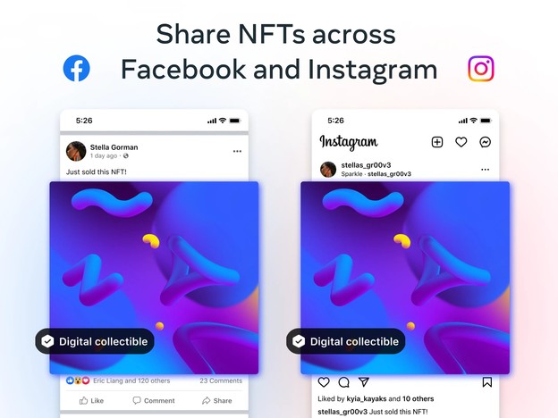 Facebook i Instagram sada podržavaju NFT Facebook i Instagram sada podržavaju NFT
