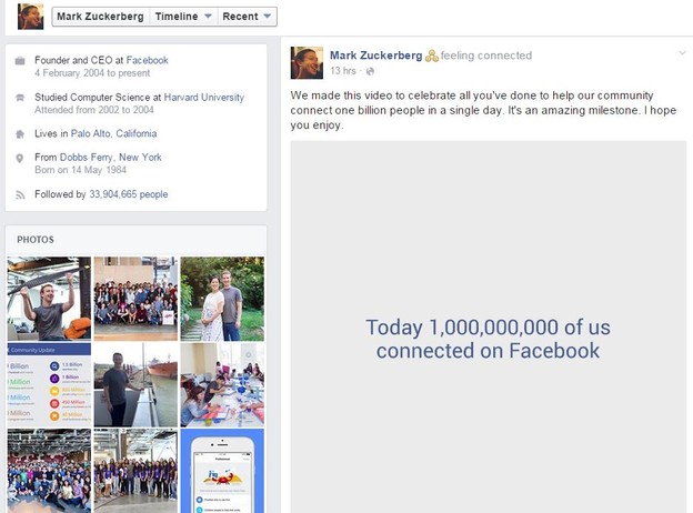Milijarda ljudi na Facebooku u jednom danu