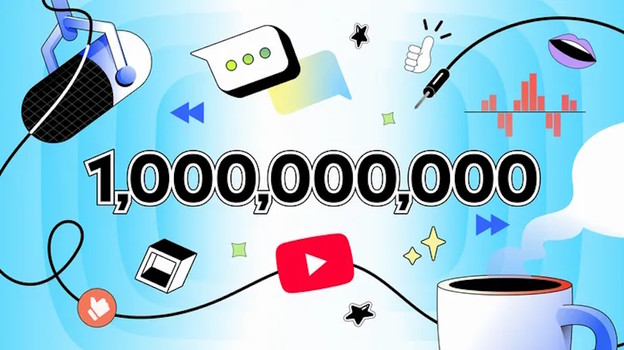 Milijarda mjesečnih gledanja YouTube podcasta Milijarda mjesečnih gledanja YouTube podcasta