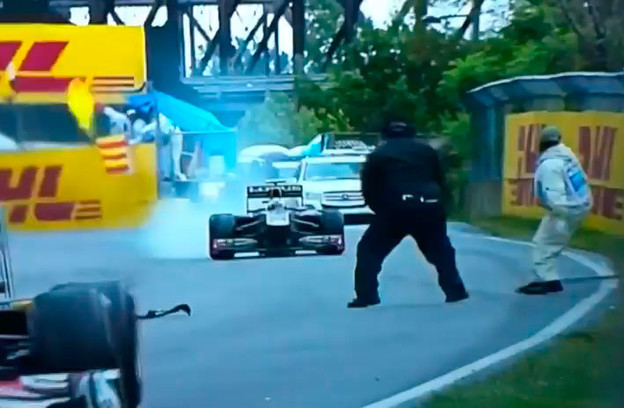 Redar umalo pregažen Formulom 1 Redar umalo pregažen Formulom 1