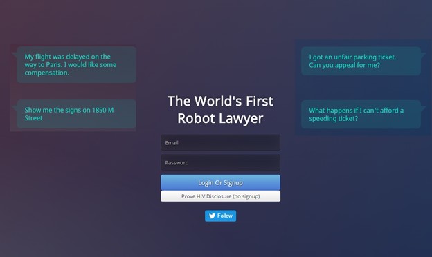 Robotski odvjetnik protiv kazni za parkiranje Robotski odvjetnik protiv kazni za parkiranje