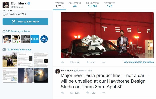 Tesla Motors predstavlja novi proizvod koji nije auto