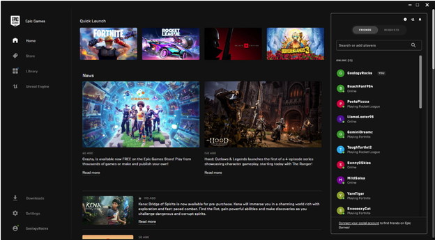 Epic Games Store uvodi društvenu komponentu Epic Games Store uvodi društvenu komponentu