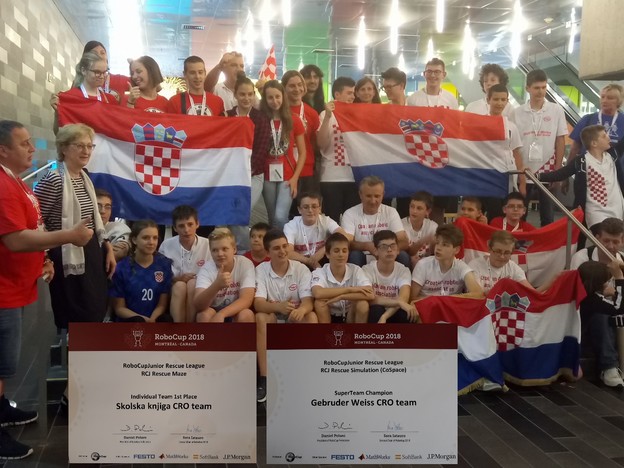 Hrvatski robotičari zabili dva komada u finalu Svjetskog Hrvatski robotičari zabili dva komada u finalu Svjetskog