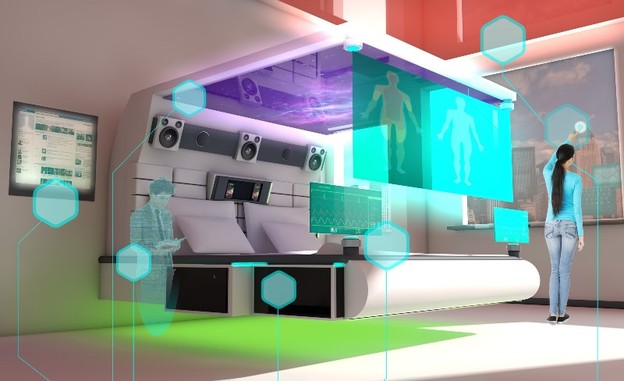 Krevet budućnosti s hologramskim partnerom Krevet budućnosti s hologramskim partnerom