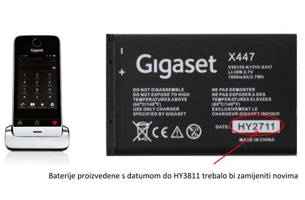 Promijenite baterije u Gigaset SL910 telefonima! Promijenite baterije u Gigaset SL910 telefonima!