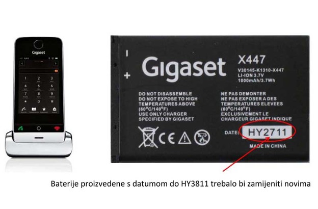 Promijenite baterije u Gigaset SL910 telefonima!