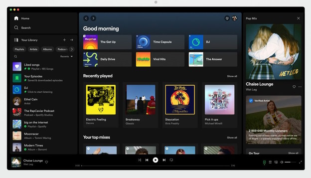 Spotify na računalima ima novi dizajn Spotify na računalima ima novi dizajn