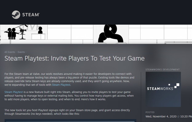 Steam Playtest olakšava beta testiranje PC igara Steam Playtest olakšava beta testiranje PC igara