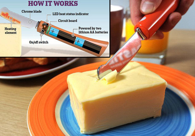 VIDEO: Nož na baterije topi hladni maslac