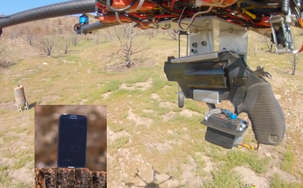 VIDEO: Samsung Galaxy S4 vs drone-gun