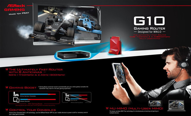 ASRock predstavio G10 Gaming Router ASRock predstavio G10 Gaming Router