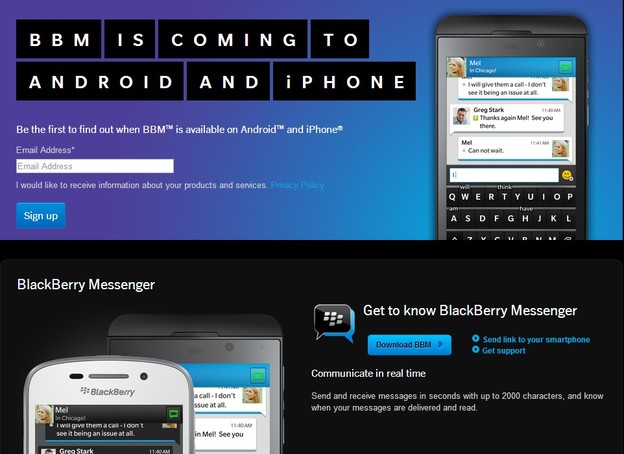 BBM stiže na Android 21. rujna