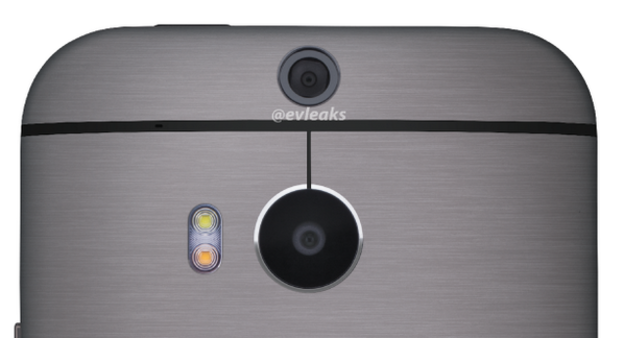 Bliski pogled na Dual Lens kameru novog HTC One