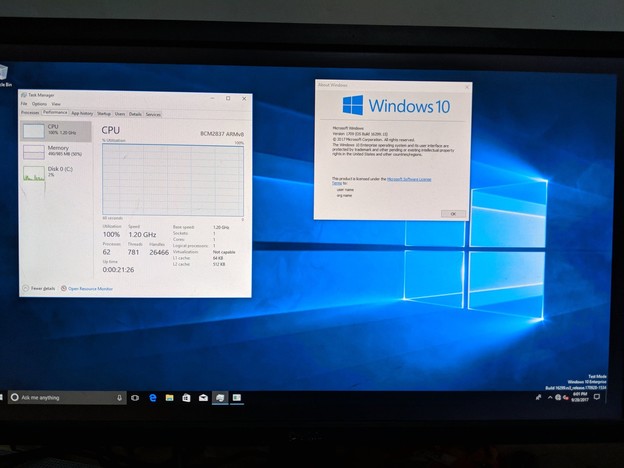 Čitav Windows 10 instaliran na Raspberry Pi 3