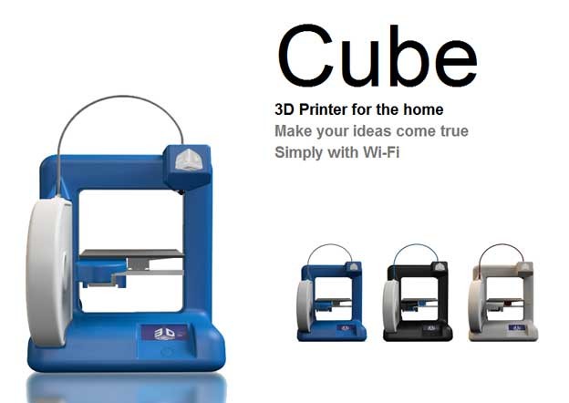 CUBE: 3D Wi-Fi printer "za po doma" CUBE: 3D Wi-Fi printer "za po doma"