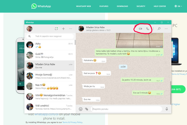 Desktop WhatsApp aplikacija nudi glasovne i video pozive Desktop WhatsApp aplikacija nudi glasovne i video pozive